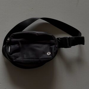 lululemon Fannypack Black Waist Sling Pack